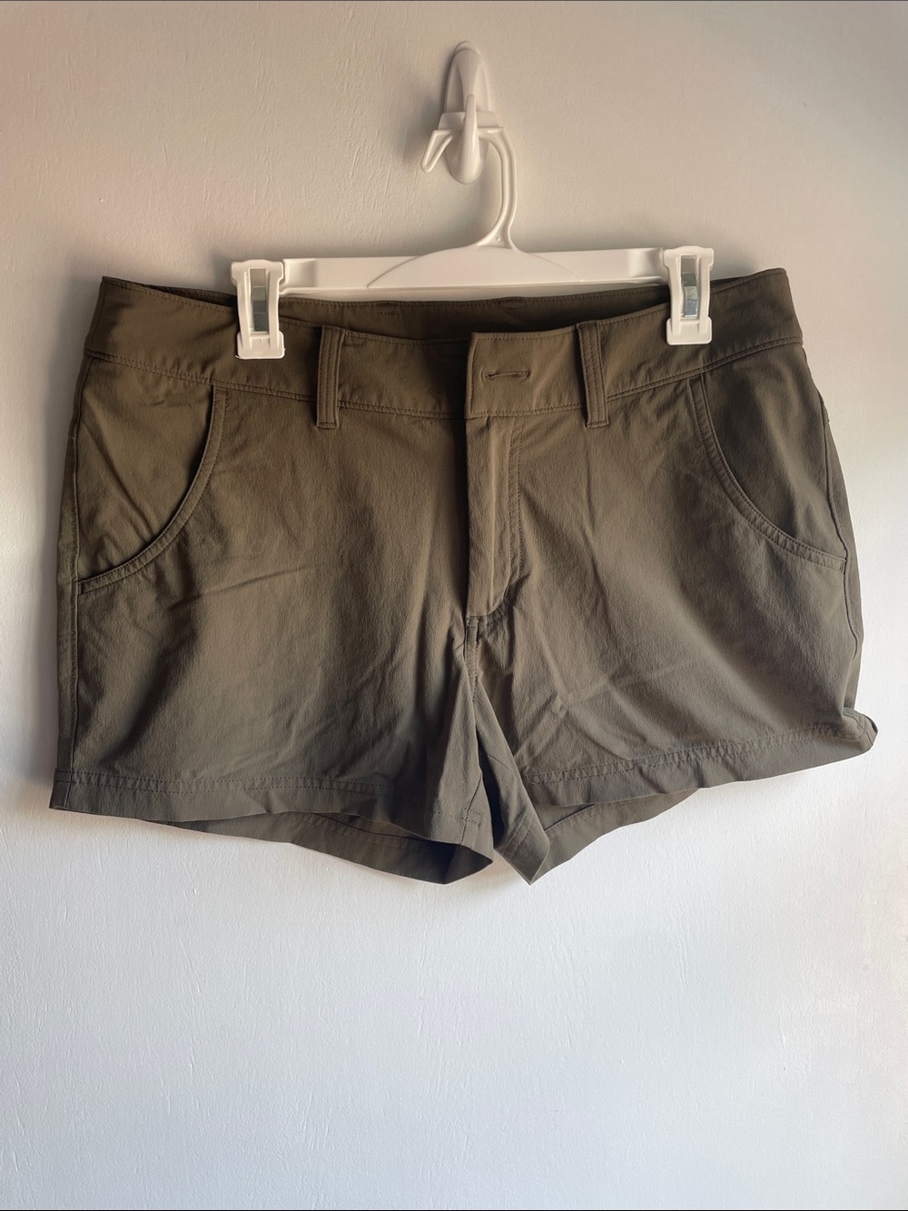 Eastern Mountain Sports Olive Outdoor Stretch Shorts